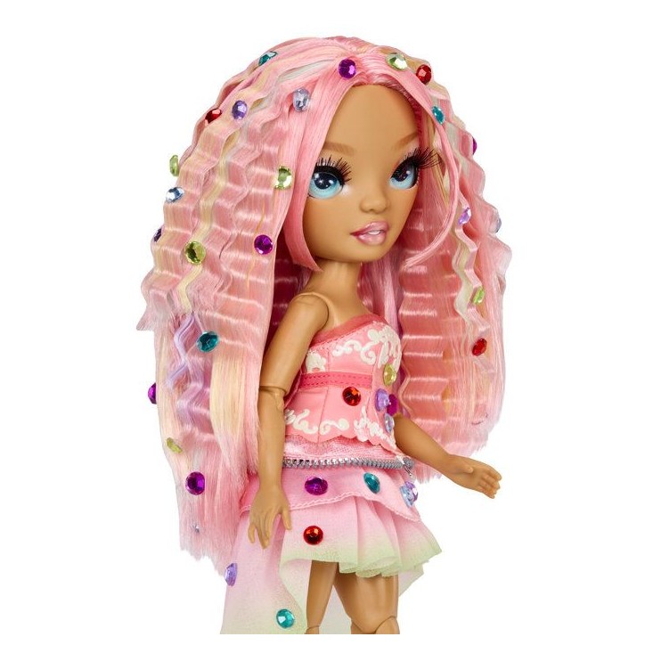 Rainbow High - Poupée Mannequin Be Dazzling - Adeline Rose - 28 cm - Pierres précieuses scintillantes et accessoires inclus Rainbow High - Poupée Mannequin Be Dazzling - Adeline Rose - 28 cm - Pierres précieuses scintillantes et accessoires inclus