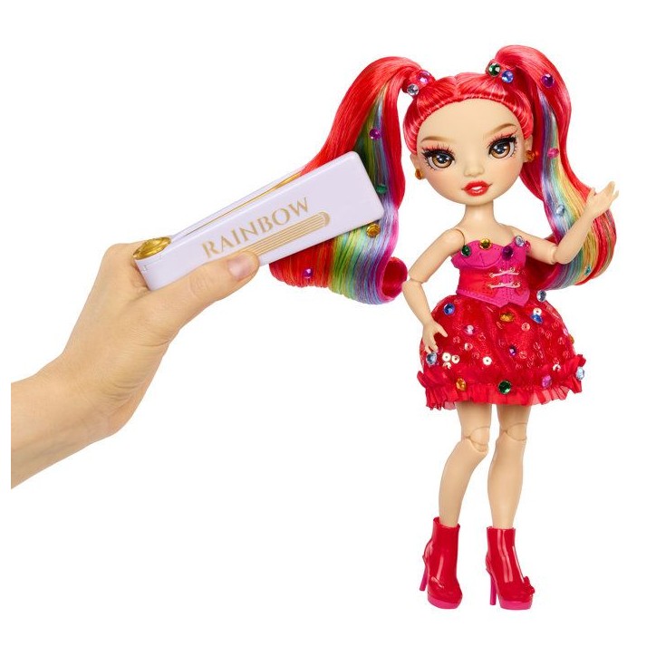 Rainbow High - Poupée Mannequin Be Dazzling - Vivienne Rouge - 28 cm - Pierres précieuses scintillantes et accessoires inclus Rainbow High - Poupée Mannequin Be Dazzling - Vivienne Rouge - 28 cm - Pierres précieuses scintillantes et accessoires inclus