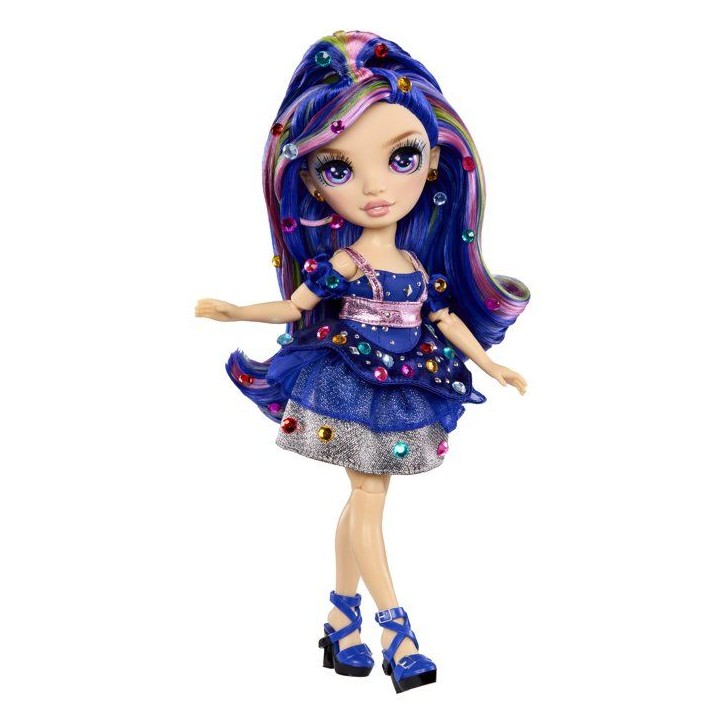 Rainbow High Poupée Mannequin Be Dazzling - Genevieve Bleu - 28 cm - Pierres précieuses scintillantes et accessoires inclus Rainbow High Poupée Mannequin Be Dazzling - Genevieve Bleu - 28 cm - Pierres précieuses scintillantes et accessoires inclus