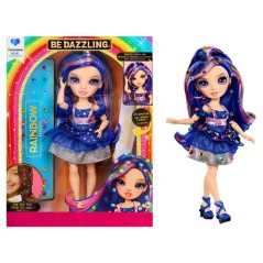 Rainbow High Poupée Mannequin Be Dazzling - Genevieve Bleu - 28 cm -