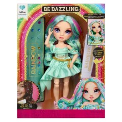 Rainbow High - Poupée Mannequin Be Dazzling - Celine Turquoise - 28 cm - Pierres précieuses scintillantes et accessoires inclu