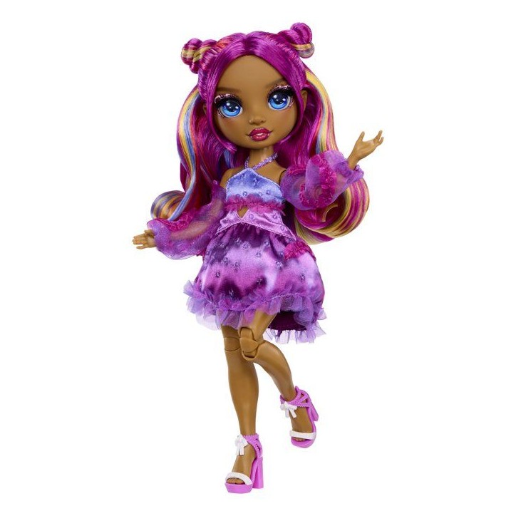 Rainbow High - Poupée Mannequin Be Dazzling - Noemie Violette - 28 cm - Pierres précieuses scintillantes et accessoires inclus Rainbow High - Poupée Mannequin Be Dazzling - Noemie Violette - 28 cm - Pierres précieuses scintillantes et accessoires inclus