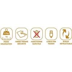 Balance culinaire - LITTLE BALANCE - Slide 6 - Silver - USB