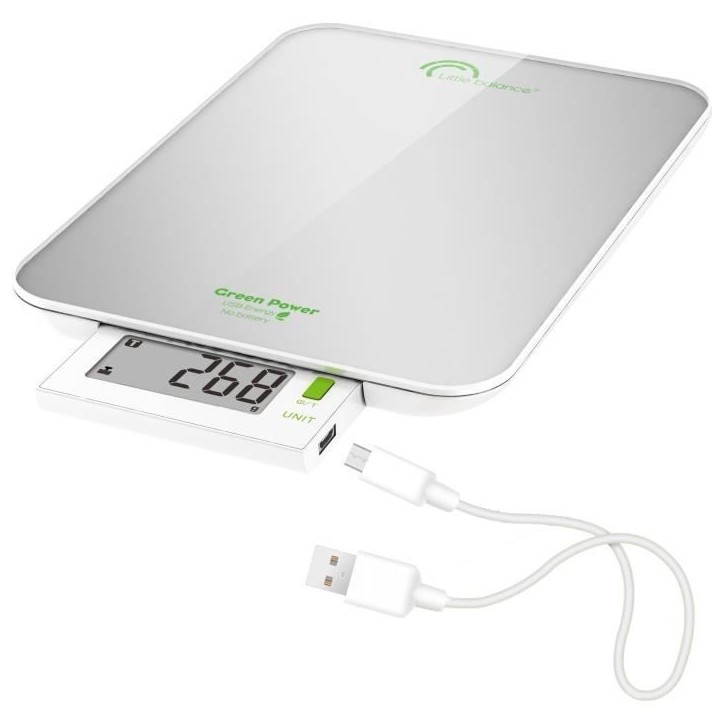 Balance culinaire - LITTLE BALANCE - Slide 6 - Silver - USB Balance culinaire - LITTLE BALANCE - Slide 6 - Silver - USB