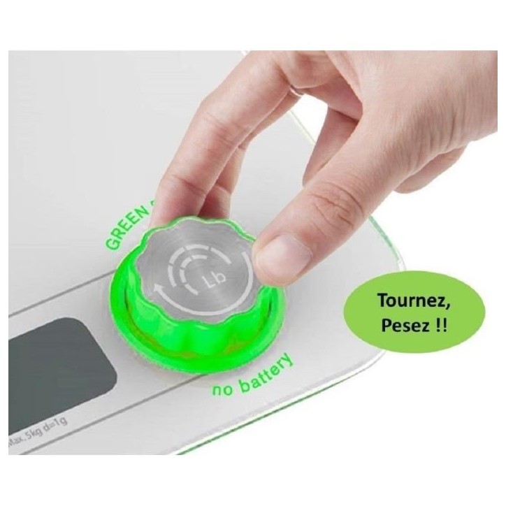 Balance de cuisine sans pile LITTLE BALANCE 8198 Kinetic Flower 5 kg / 1 g Blanc Balance de cuisine sans pile LITTLE BALANCE 8198 Kinetic Flower 5 kg / 1 g Blanc