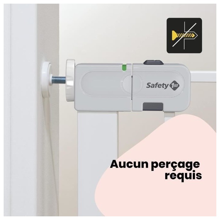 SAFETY 1ST Barriere de sécurité enfant 73-80cm, Blanc, métal, Auto Close, 4 points de pression