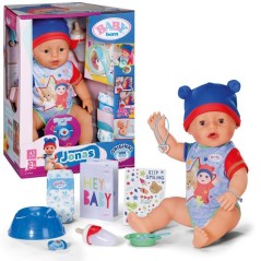 Poupon - BABY BORN - Jonas - 10 fonctions réalistes - 10 accessoires