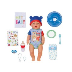 Poupon - BABY BORN - Jonas - 10 fonctions réalistes - 10 accessoires