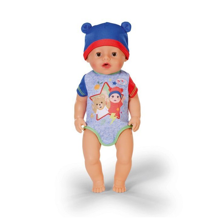 Poupon - BABY BORN - Jonas - 10 fonctions réalistes - 10 accessoires - Bleu et Rouge - 43cm - Des 3 ans Poupon - BABY BORN - Jonas - 10 fonctions réalistes - 10 accessoires - Bleu et Rouge - 43cm - Des 3 ans