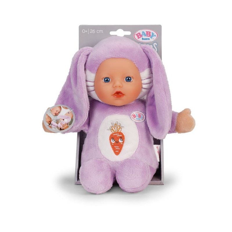 Poupon - BABY BORN - Poupon Lapin - Petites oreilles douces et poches