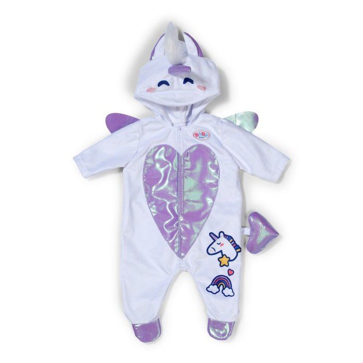 Grenouillere pour poupon - BABY BORN - Grenouillere Licorne - Accessoire vendu sans le poupon - Taille 43cm -Des 3 ans Grenouillere pour poupon - BABY BORN - Grenouillere Licorne - Accessoire vendu sans le poupon - Taille 43cm -Des 3 ans