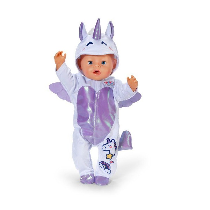 Grenouillere pour poupon - BABY BORN - Grenouillere Licorne - Accessoire vendu sans le poupon - Taille 43cm -Des 3 ans Grenouillere pour poupon - BABY BORN - Grenouillere Licorne - Accessoire vendu sans le poupon - Taille 43cm -Des 3 ans