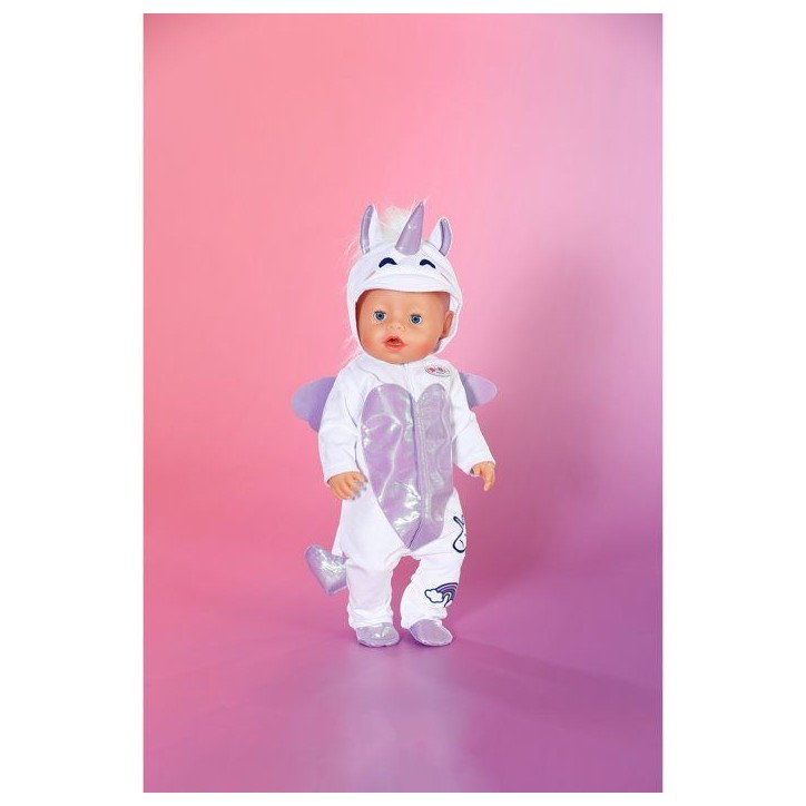 Grenouillere pour poupon - BABY BORN - Grenouillere Licorne - Accessoire vendu sans le poupon - Taille 43cm -Des 3 ans Grenouillere pour poupon - BABY BORN - Grenouillere Licorne - Accessoire vendu sans le poupon - Taille 43cm -Des 3 ans