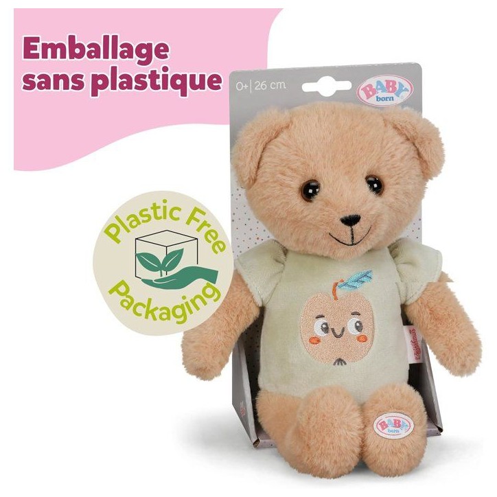 Peluche - BABY BORN - Teddy l'ourson - 26cm - Des la naissance
