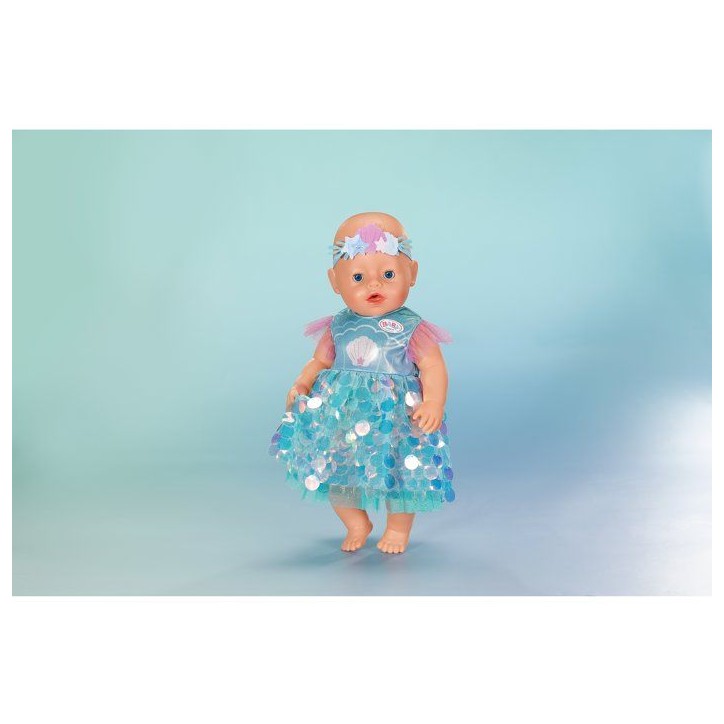 Robe sirene pour poupon - BABY BORN - Accessoire vendu sans le poupon - Taille 43 cm - Des 3 ans Robe sirene pour poupon - BABY BORN - Accessoire vendu sans le poupon - Taille 43 cm - Des 3 ans