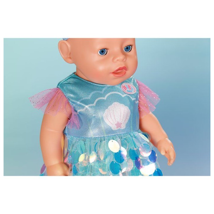 Robe sirene pour poupon - BABY BORN - Accessoire vendu sans le poupon - Taille 43 cm - Des 3 ans Robe sirene pour poupon - BABY BORN - Accessoire vendu sans le poupon - Taille 43 cm - Des 3 ans