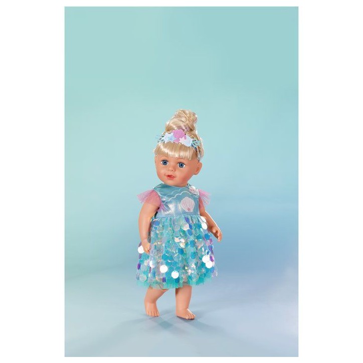 Robe sirene pour poupon - BABY BORN - Accessoire vendu sans le poupon - Taille 43 cm - Des 3 ans Robe sirene pour poupon - BABY BORN - Accessoire vendu sans le poupon - Taille 43 cm - Des 3 ans