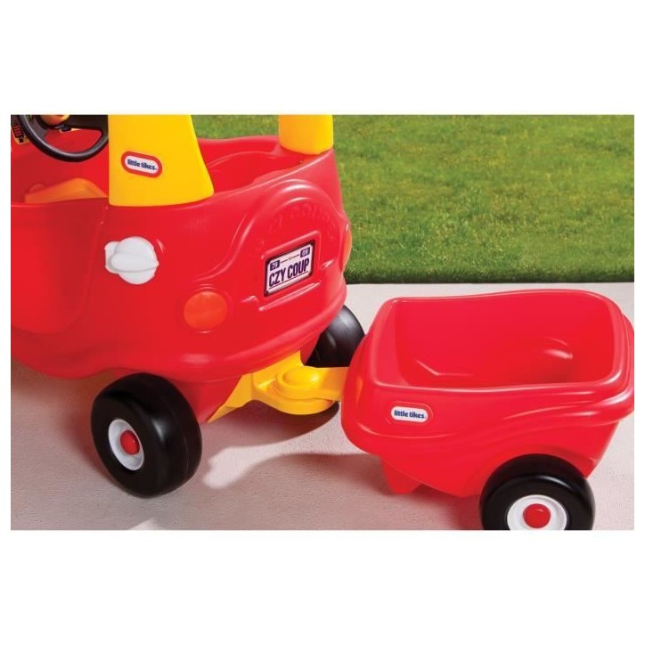 Cozy Coupe - Little Tikes - Remorque Rouge - S'adapte a la voiture Cozy Coupe - Des 18 mois Cozy Coupe - Little Tikes - Remorque Rouge - S'adapte a la voiture Cozy Coupe - Des 18 mois