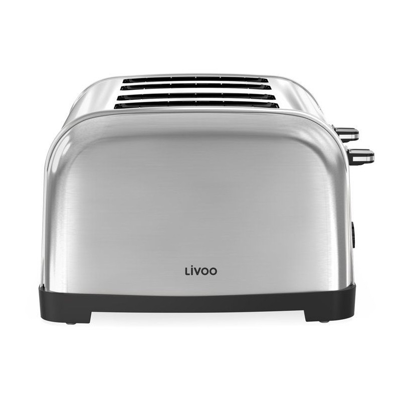 Grille-pain 4 fentes - LIVOO - DOD197 - 1700 W - 2 thermostats indépe
