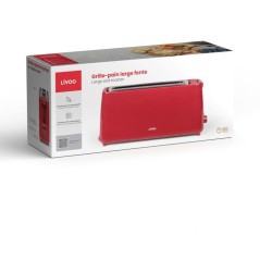 Grille-pain fente longue - LIVOO - DOD168RC - 900 W - Thermostat régl