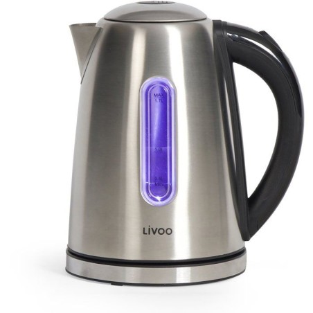 Bouilloire - LIVOO - DOD195 - 2200 W - 1,7 L - Socle 360° - Acier ino