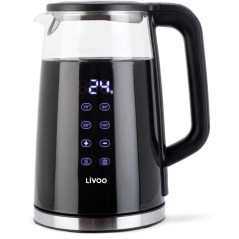Bouilloire digitale - LIVOO - DOD198 - 2200 W - 1,7 L - Verre transpar