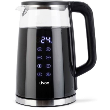 Bouilloire digitale - LIVOO - DOD198 - 2200 W - 1,7 L - Verre transpar