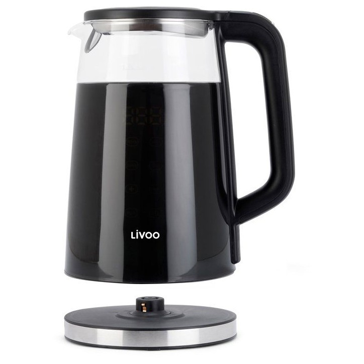 Bouilloire digitale - LIVOO - DOD198 - 2200 W - 1,7 L - Verre transparent Bouilloire digitale - LIVOO - DOD198 - 2200 W - 1,7 L - Verre transparent