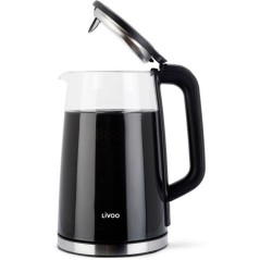 Bouilloire digitale - LIVOO - DOD198 - 2200 W - 1,7 L - Verre transpar
