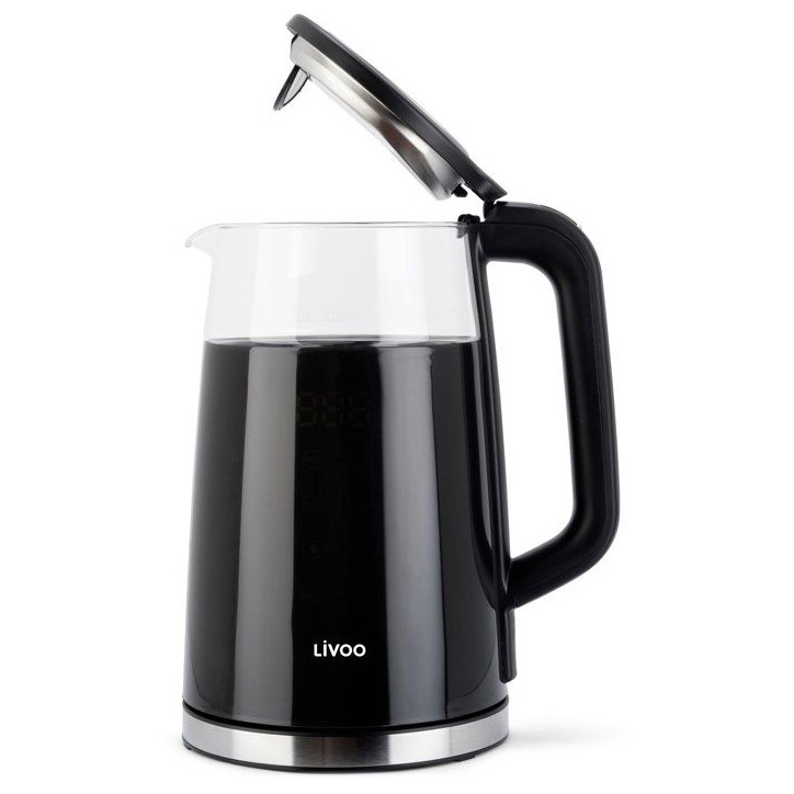 Bouilloire digitale - LIVOO - DOD198 - 2200 W - 1,7 L - Verre transparent Bouilloire digitale - LIVOO - DOD198 - 2200 W - 1,7 L - Verre transparent