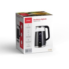 Bouilloire digitale - LIVOO - DOD198 - 2200 W - 1,7 L - Verre transpar