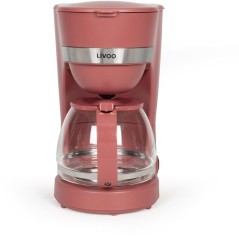 Cafetiere électrique - LIVOO - DOD200RC - 750 W - 1,25 L - 10 a 12 ta