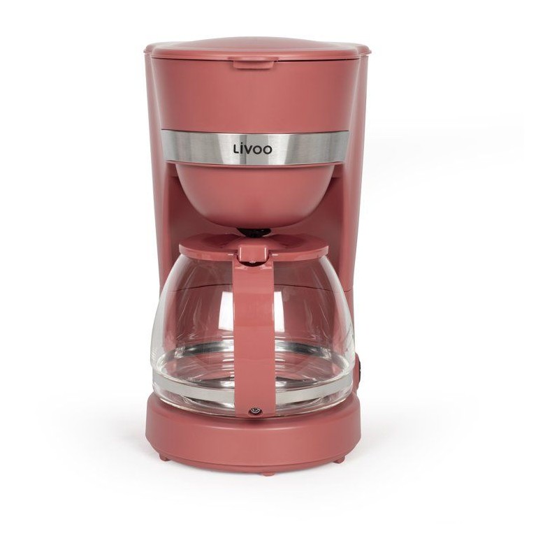 Cafetiere électrique - LIVOO - DOD200RC - 750 W - 1,25 L - 10 a 12 ta