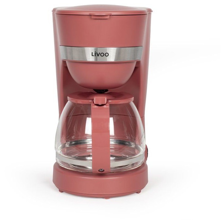Cafetiere électrique - LIVOO - DOD200RC - 750 W - 1,25 L - 10 a 12 tasses - Rouge chili Cafetiere électrique - LIVOO - DOD200RC - 750 W - 1,25 L - 10 a 12 tasses - Rouge chili