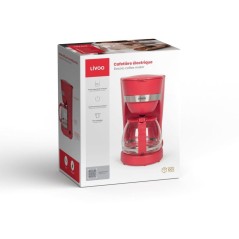 Cafetiere électrique - LIVOO - DOD200RC - 750 W - 1,25 L - 10 a 12 ta