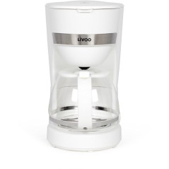 Cafetiere électrique - LIVOO - DOD200W - 750 W - 1,25 L - 10 a 12 tasses - Blanc