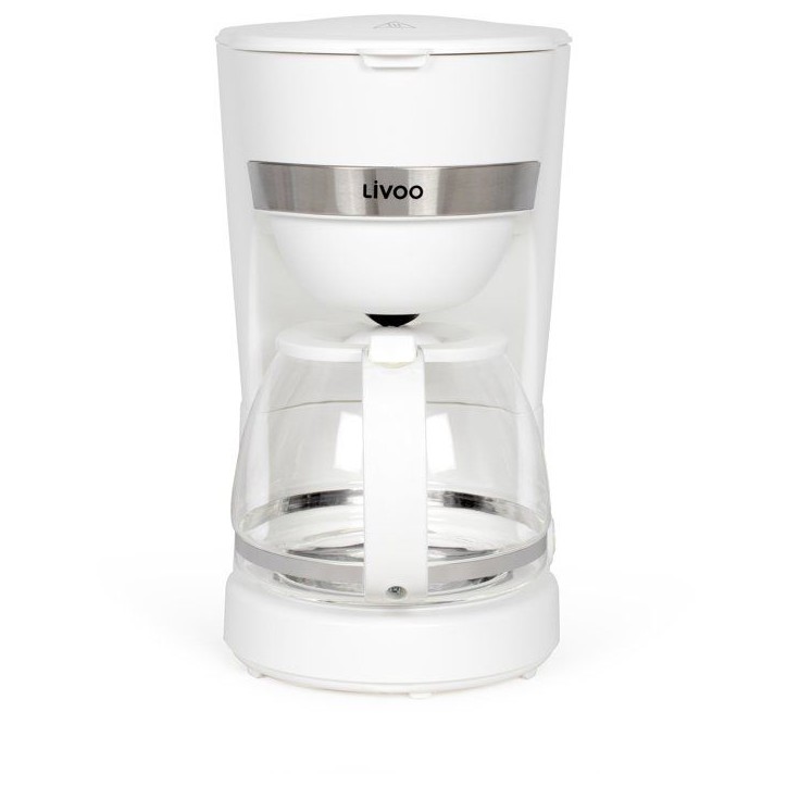 Cafetiere électrique - LIVOO - DOD200W - 750 W - 1,25 L - 10 a 12 tasses - Blanc Cafetiere électrique - LIVOO - DOD200W - 750 W - 1,25 L - 10 a 12 tasses - Blanc
