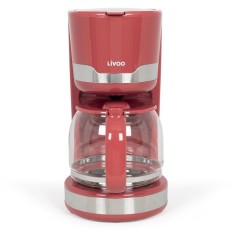 Cafetiere électrique - LIVOO - DOD201RC - 1000 W - 1,5 L - 12 a 14 ta