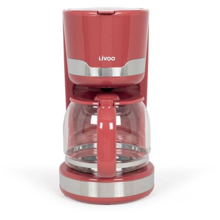 Cafetiere électrique - LIVOO - DOD201RC - 1000 W - 1,5 L - 12 a 14 ta