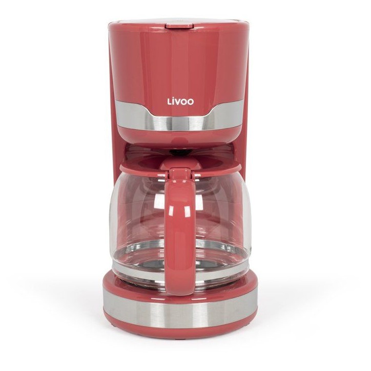 Cafetiere électrique - LIVOO - DOD201RC - 1000 W - 1,5 L - 12 a 14 tasses - Rouge chili Cafetiere électrique - LIVOO - DOD201RC - 1000 W - 1,5 L - 12 a 14 tasses - Rouge chili