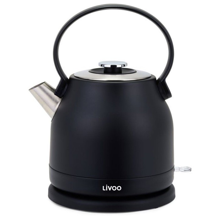 Bouilloire rétro - LIVOO - DOD202N - 2200 W - 1,5 L - Socle 360° - Noir Bouilloire rétro - LIVOO - DOD202N - 2200 W - 1,5 L - Socle 360° - Noir