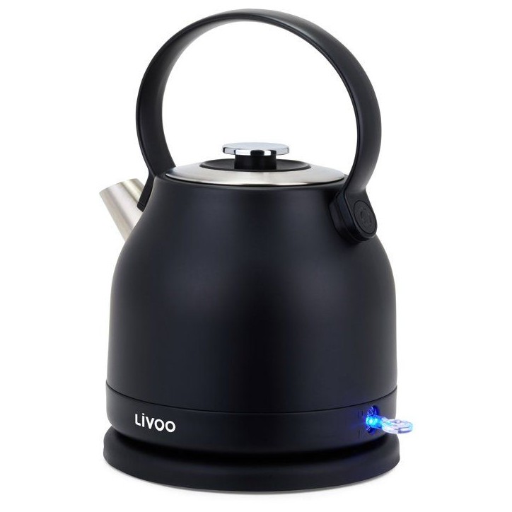 Bouilloire rétro - LIVOO - DOD202N - 2200 W - 1,5 L - Socle 360° - Noir Bouilloire rétro - LIVOO - DOD202N - 2200 W - 1,5 L - Socle 360° - Noir
