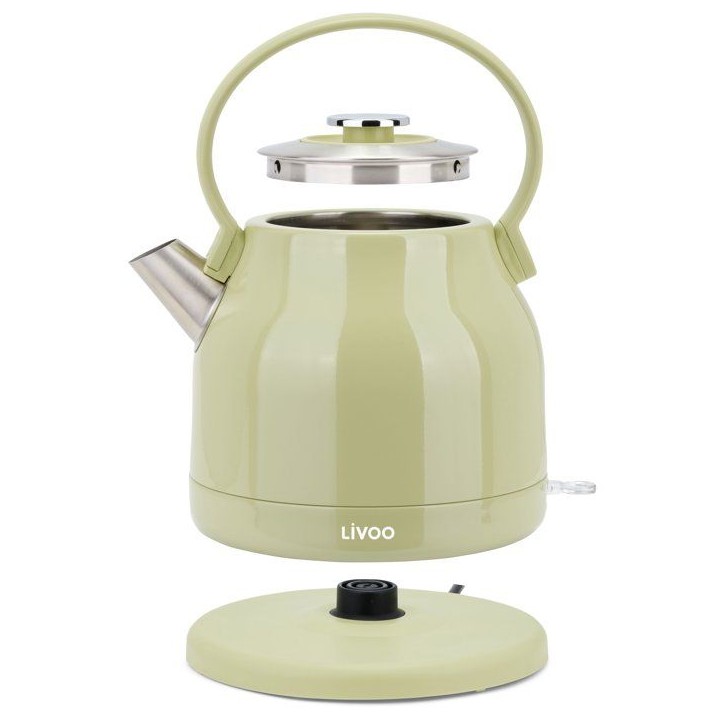 Bouilloire rétro - LIVOO - DOD202M - 2200 W - 1,5 L - Socle 360° - Matcha Bouilloire rétro - LIVOO - DOD202M - 2200 W - 1,5 L - Socle 360° - Matcha