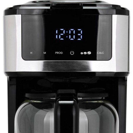 Cafetiere électrique programmable - LIVOO - DOD208 - 900 W - 1,8 L - 12 a 15 tasses - Noir