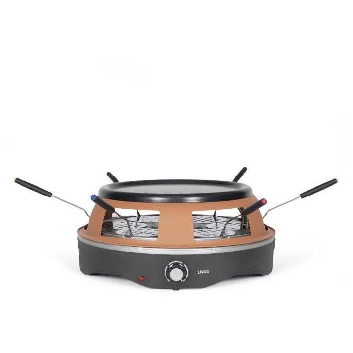 Four a pizza 6 personnes - LIVOO - DOC304 - 1200W - 6 personnes - Ø10 cm - Antiadhésif - 6 mini pelles et 1 emporte-piece incl Four a pizza 6 personnes - LIVOO - DOC304 - 1200W - 6 personnes - Ø10 cm - Antiadhésif - 6 mini pelles et 1 emporte-piece incl
