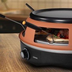 Four a pizza 6 personnes - LIVOO - DOC304 - 1200W - 6 personnes - Ø10