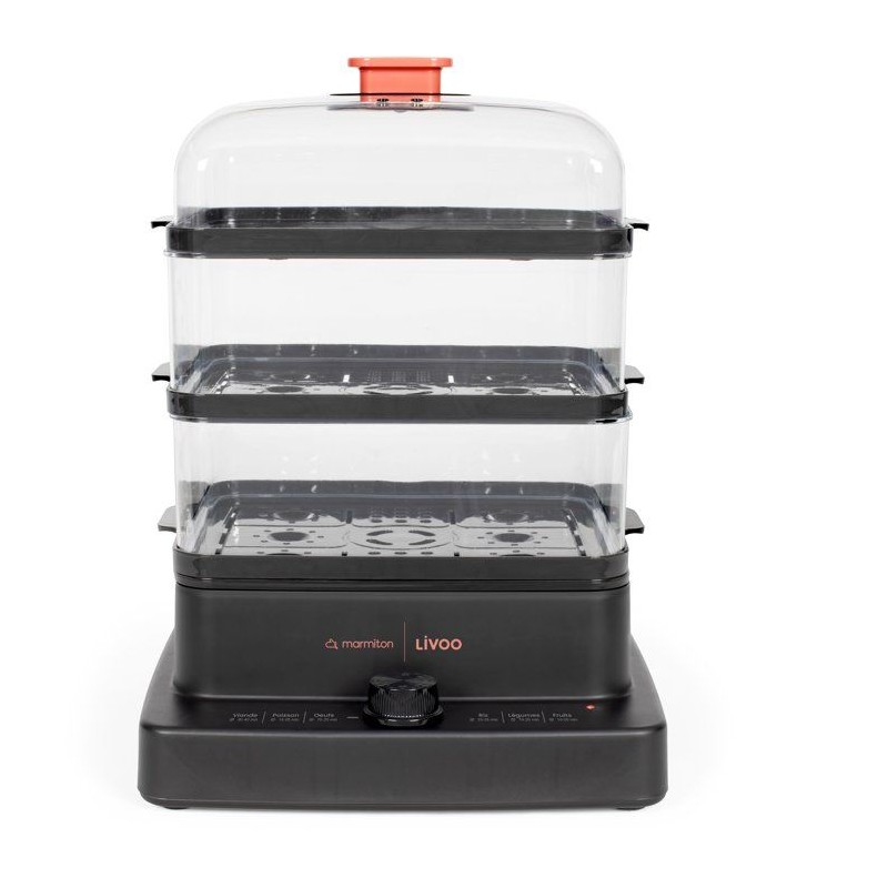 Cuiseur vapeur - LIVOO x Marmiton - DOC300 - 1000 - 1200 W - 3 paniers