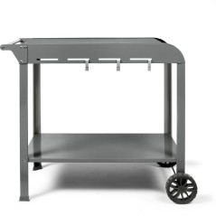 Desserte pour plancha - LIVOO - GS168G - 2 roues crantées ø 14,5 cm