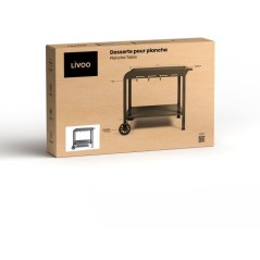 Desserte pour plancha - LIVOO - GS168G - 2 roues crantées ø 14,5 cm