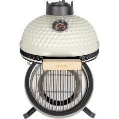 Barbecue fumoir Kamado - LIVOO - DOC330 - Beige / Noir - Ø27 cm